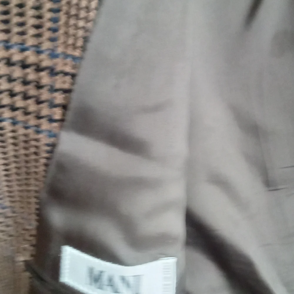 Mens Brown‎ Plaid Blazer Jacket Made in Italy